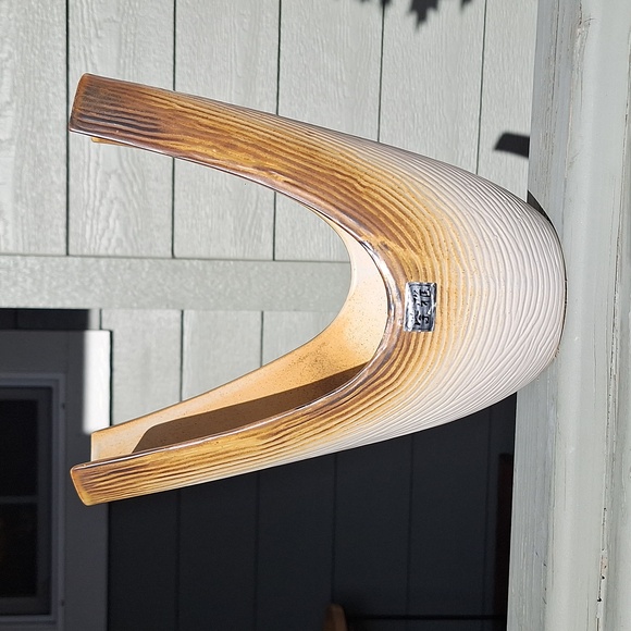 Vintage ceramic U vase - Picture 3 of 6